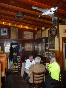 Former Portland Mayor Bud Clark, Attorney Jim Westwood and Oregonian Columnist John Terry at the Goose Hollow Inn