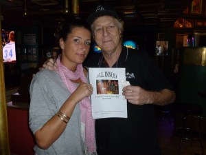 Francesca and Frank with Thebeerchaser logo