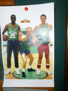 Frank - the short guy in the middle - with fellow East Bank Saloon AAU Teammates and former Blazers Leroy Ellis and Dale Schleuter