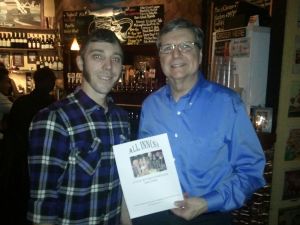 Matt and Thebeerchaser with the famous logo.....