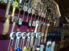 Besides the inordinate variety of bottled beers and ciders, sixteen excellent beers on tap.