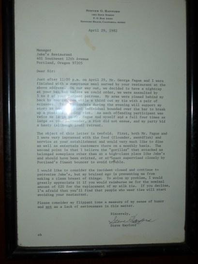 Haywood Letter