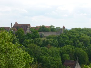 View of the wall of Rothenburg from the wall of Rothenburg