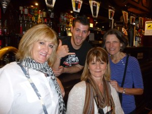 Devil's Forest bartender with our crew.