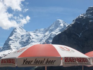 Mt. Schilthorn in the Swiss Alps - Beer with attitude - er...I mean altitude!