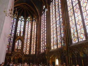 The magnificent stained glass of the Chapelle de Saint
