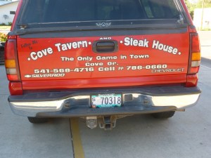 Pick-up Truck at Cove Tavern and Steakhouse