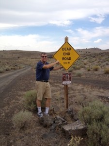 A road through the lava beds or what Dave maintained was a description of Thebeerchaser's career.