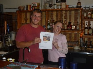 Brewmaster, Jonny Brose and Camas with Thebeerchaser logo