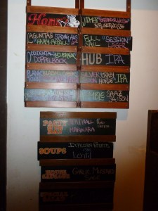 Nine beers on tap and then there's the bottles....