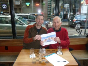 Charlie and Jack Faust with Thebeerchaser logo