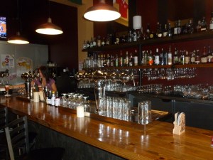 The bar at Bazi