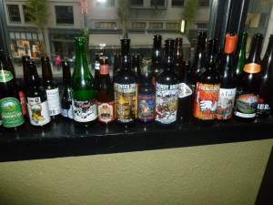 Bottled beers from all over -- to say the least