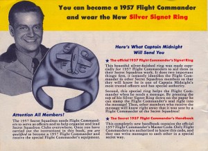 Captain Midnight and the amazing decoder ring (Thanks to Jerome Holst and TVacres.com)