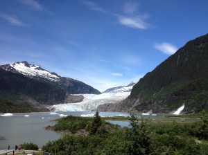 The Mendenhall Glacier outside of Juneau