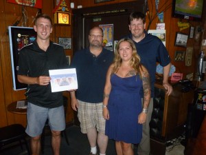 Ryan, Dan, Leslie and Scott with Thebeerchaser logo