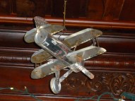 Oh wait - that's the Spirit of St. Louis made of Coors Light cans in the Sportsman Pub in Pacific City - not the Evergreen Museum.