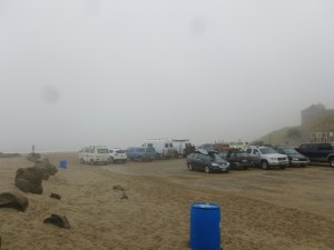 It was so foggy that -----