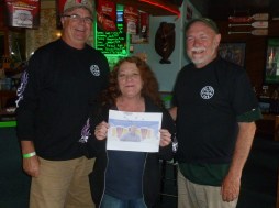 Steve, Vicki and Dave with Thebeerchaser logo