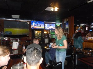 Plenty of TVs, but where are the grizzled regulars?