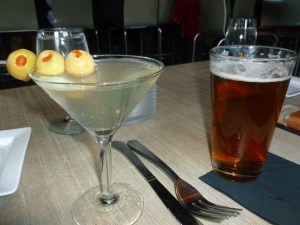 Complementary. Gin - up with olives!