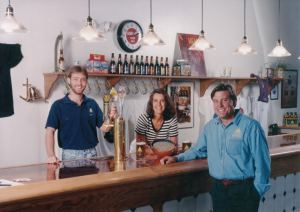 A tour of the young brewery ended in the taproom with free beer