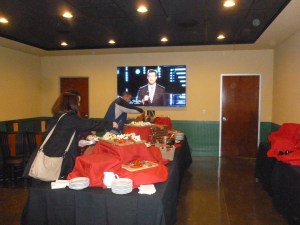 A small sample of the robust spread at the pre-opening gala