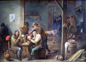 (http://commons.wikimedia.org/wiki/File:Tavern_Scene - 1658 - David_Tenier - National Gallery of Art)