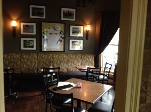 Small alcoves or rooms provide a nice ambiance and minimize the noise