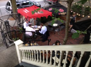 The "Brain Trust" killing some brain cells on the patio