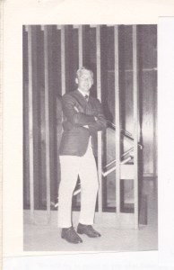 Ron Holloway as SAE President in 1969. 