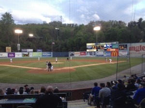 Tourists vs. Crawdads at McCormick Field