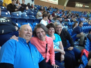 Vestal, Janet and Susan and Jeff Nopper at the Tourist game