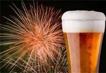 fireworks beerchaser miscellany with beer glass
