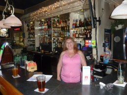 April, the friendly bartender