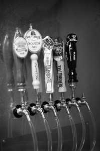 Growler station at the Beer Exchange