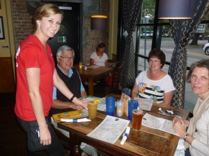 Courtney, with the Noppers and Janet Williams