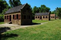The slave quarters - quite a contrast.....