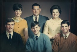 The Williams clan in the '60's including sister, Lynne, Duane and Frannie