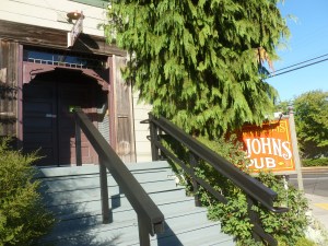The entrance to the theater