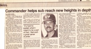 Press coverage of record dive.