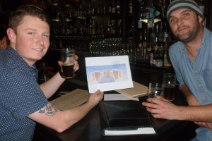 Marcus and Nick with Thebeerchaser logo