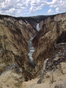 Yellowstone Falls - may look like a painting but the real thing!