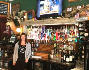 Bartender, Tara, at the Moose Lounge