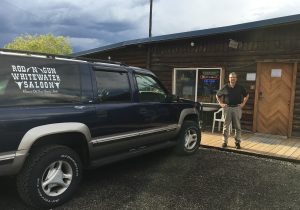 Thebeerchaser at the entrance to the Rod and Gun