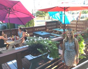 Limited but adequate patio