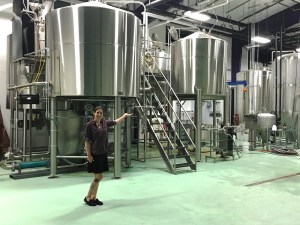 Savannah - the Restaurant Manager on our tour of the "back office."