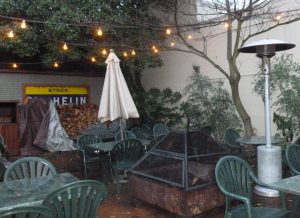 Nice patio - when it is not raining...