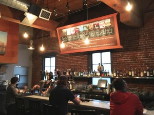 The mezzanine bar - nice bar selection