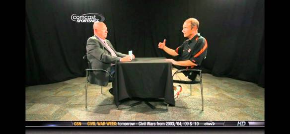 Interviewing former Oregon State Beaver football coach, Mike Riley